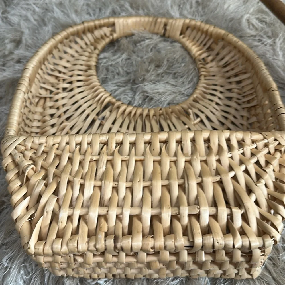Vintage Woven Lightweight Decorative Wall Basket Boho